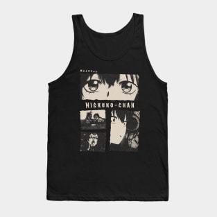 Meiruko Chan Gloomy Halftone Fanart Design Tank Top